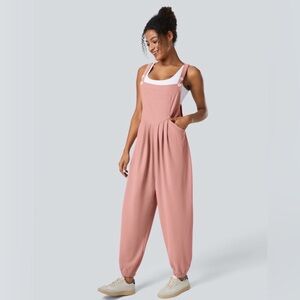 Halara Ribbed Knit Pocket Overalls – Size Large